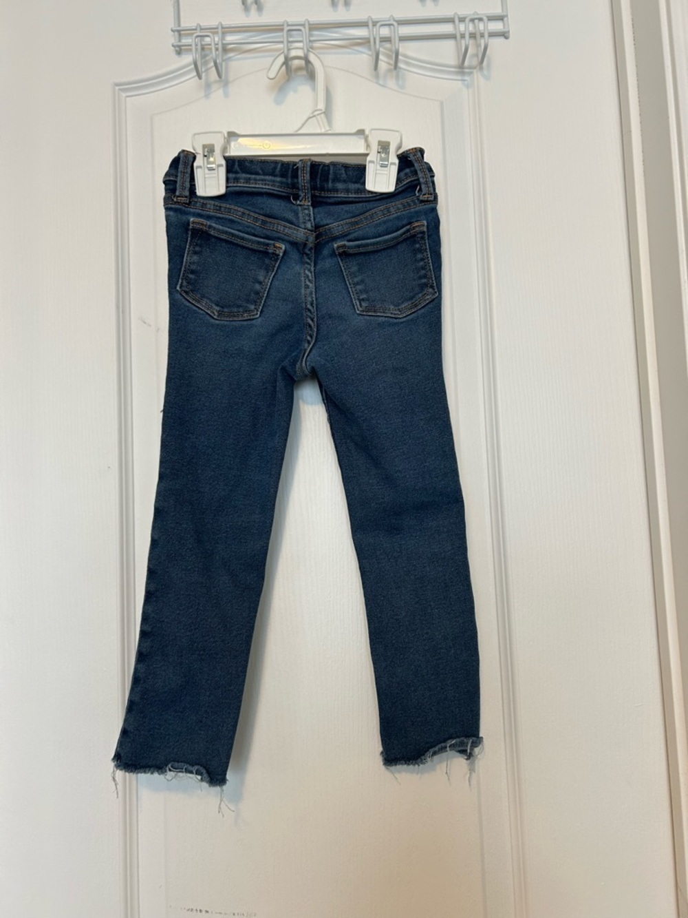 Old Navy Girls Dark Blue Distressed Skinny Jeans - Picture 2 of 3